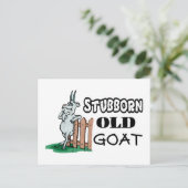 Stubborn Old Goat Postkarte (Stehend Vorderseite)