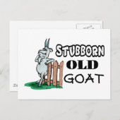 Stubborn Old Goat Postkarte (Vorne/Hinten)