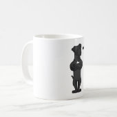 Stubborn Patterdale Terrier Dog lustig Kaffeetasse (Vorderseite Links)