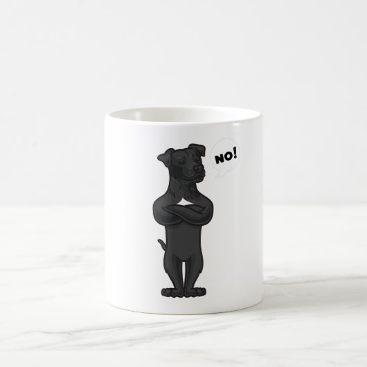 Stubborn Patterdale Terrier Dog lustig Kaffeetasse (Mittel)