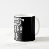 Stubborn Poodle Tricks Funny Dog Lover Eigentümer Kaffeetasse (VorderseiteRechts)