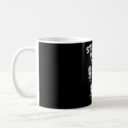 Stubborn Poodle Tricks Funny Dog Lover Eigentümer Kaffeetasse (Links)