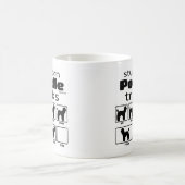Stubborn Poodle Tricks Kaffeetasse (Mittel)