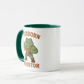 Stubborn Resistor - Motivational Frog Gym Tee Tasse (Vorderseite Links)