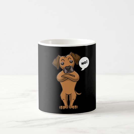 Stubborn Rhodesian Ridgeback Hund witzig Kaffeetasse (Mittel)