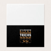 Stubborn Riesenschnauzer Dog Tricks Graphic (Außenseite Aufgefaltet)