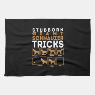 Stubborn Riesenschnauzer Dog Tricks Graphic Geschirrtuch