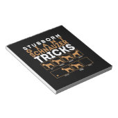 Stubborn Riesenschnauzer Dog Tricks Graphic Notizblock (angewinkelt)