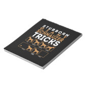 Stubborn Riesenschnauzer Dog Tricks Graphic Notizblock (Rotiert)