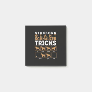 Stubborn Riesenschnauzer Dog Tricks Graphic Post-it Klebezettel