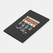 Stubborn Schnauzer Tricks Funny Schnauzer Geschenk Post-it Klebezettel (angewinkelt)