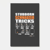 Stubborn Schnauzer Tricks Funny Schnauzer Geschenk Post-it Klebezettel (Vorderseite)