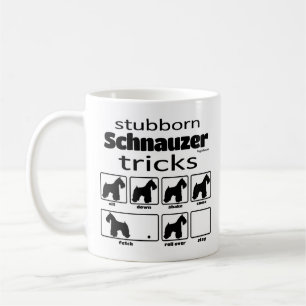 Stubborn Schnauzer Tricks Kaffeetasse