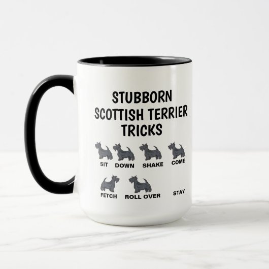 Stubborn Scottish Terrier Tricks , Funny Scottish Tasse (Links)