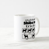 Stubborn Shiba Inu Tricks Kaffeetasse (VorderseiteRechts)