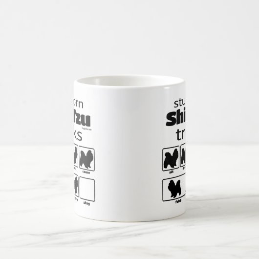 Stubborn Shih Tzu Tricks Kaffeetasse (Mittel)