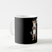 Stubborn Shikoku Dog Kaffeetasse (Vorderseite Links)