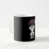 Stubborn Small Munsterlander Dog Kaffeetasse (Vorderseite Links)
