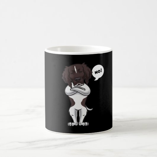 Stubborn Small Munsterlander Dog Kaffeetasse (Mittel)