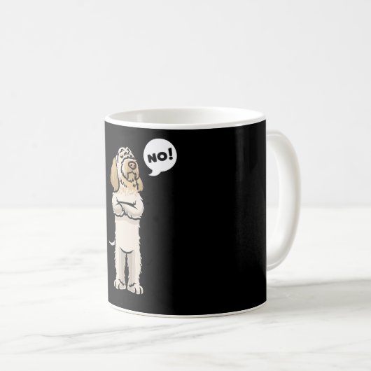 Stubborn Spinone Italiano Dog Kaffeetasse (VorderseiteRechts)