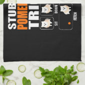 Stubborn Spitz Tricks Geschenk Lover Geschirrtuch (Gefaltet)