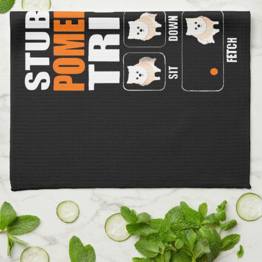 Stubborn Spitz Tricks Geschenk Lover Geschirrtuch (Gefaltet)