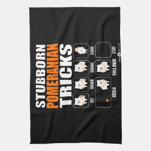 Stubborn Spitz Tricks Geschenk Lover Geschirrtuch (Vertikal)