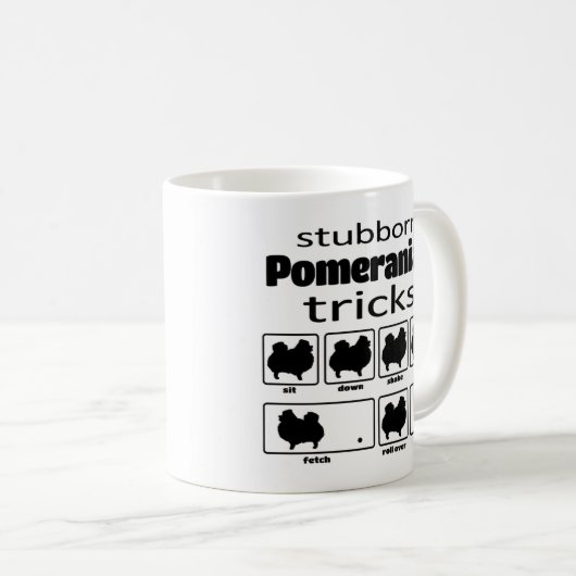 Stubborn Spitz Tricks Kaffeetasse (VorderseiteRechts)