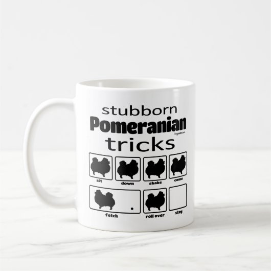Stubborn Spitz Tricks Kaffeetasse (Links)