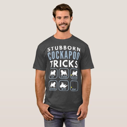 Stubborn-Spoodle-Tricks - Hundeschulungsprämie T-Shirt (Vorne ganz)