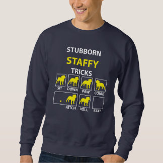 Stubborn Staffy Tricks Mens Sweatshirt