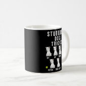 Stubborn Tricks White Dog Kaffeetasse (VorderseiteRechts)
