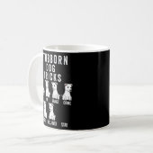 Stubborn Tricks White Dog Kaffeetasse (Vorderseite Links)