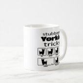 Stubborn Yorkie Tricks Kaffeetasse (VorderseiteRechts)