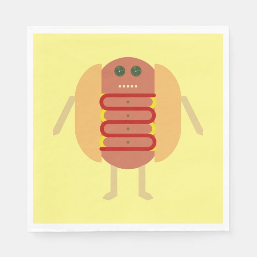 Stubby Lil Würstchen Serviette (Vorderseite)