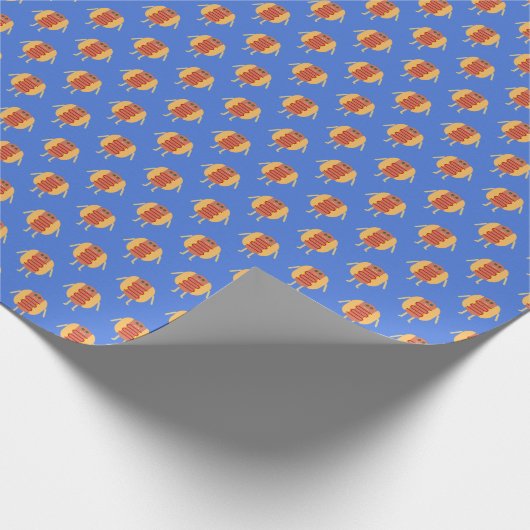 Stubby Lil Würstchen Wrapping Paper Geschenkpapier (Ecke)
