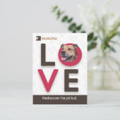 StubbyDog Valentine #1 Feiertagspostkarte (Stehend Vorderseite)