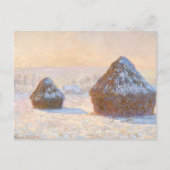 Stuben, Schneemünde Claude Monet Postkarte (Vorderseite)