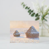 Stuben, Schneemünde Claude Monet Postkarte (Stehend Vorderseite)