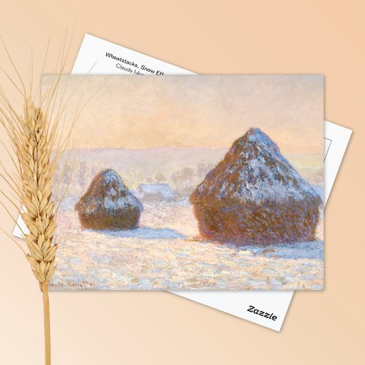 Stuben, Schneemünde Claude Monet Postkarte