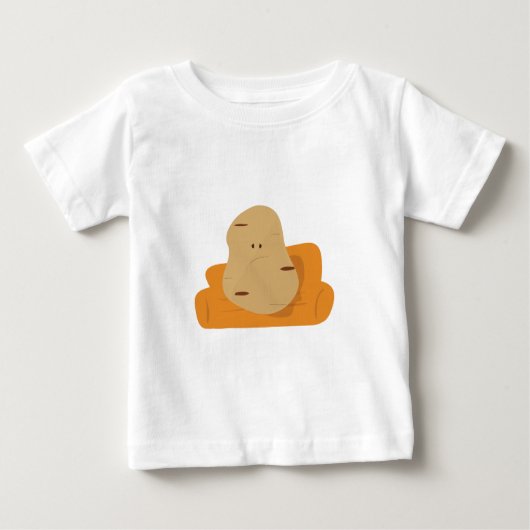 Stubenhocker Baby T-shirt (Vorderseite)
