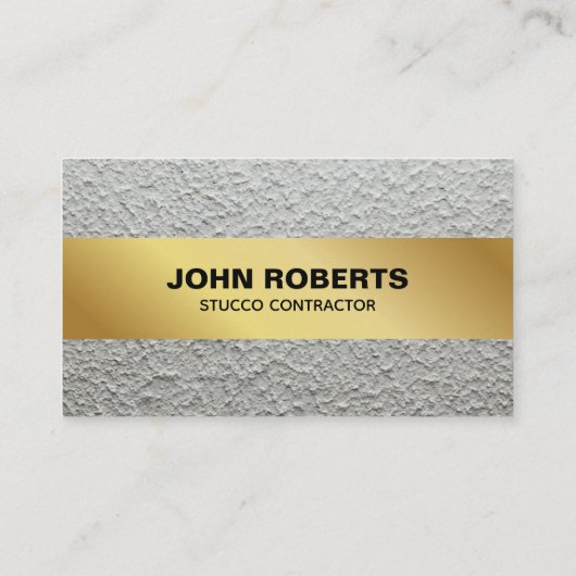Stucco Business Card Construction Wall QR Code Visitenkarte (Rückseite)