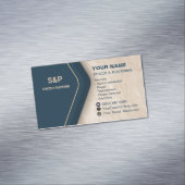 Stucco Business Card Magnet Plastering (Beispiel)
