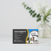 Stucco Business Card Plastering Visitenkarte (Stehend Vorderseite)