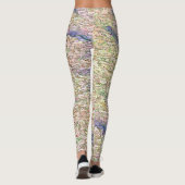 Stucco Grünes Meer Leggings (Rückseite)