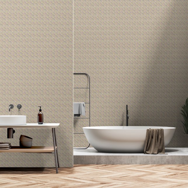 Stucco Grünmeer-Wallpaper Tapete (Badezimmer)