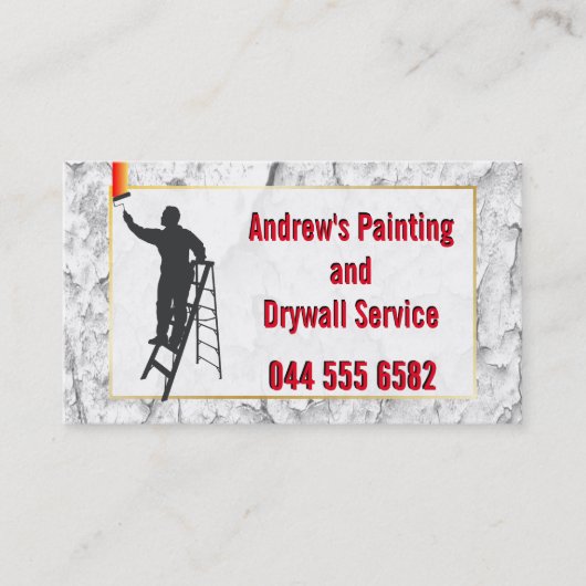 Stucco Malerei Service Bunte Budget Wert Neu Visitenkarte (Vorderseite)