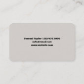 Stucco Visitenkarte (Rückseite)