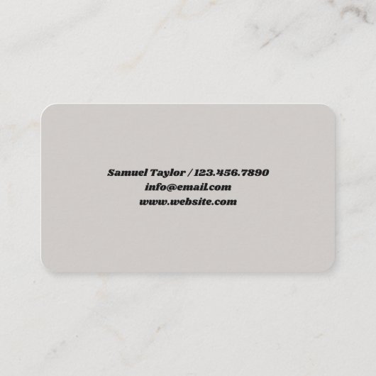 Stucco Visitenkarte (Rückseite)