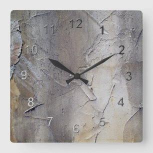 Stucco Wall Quadratische Wanduhr